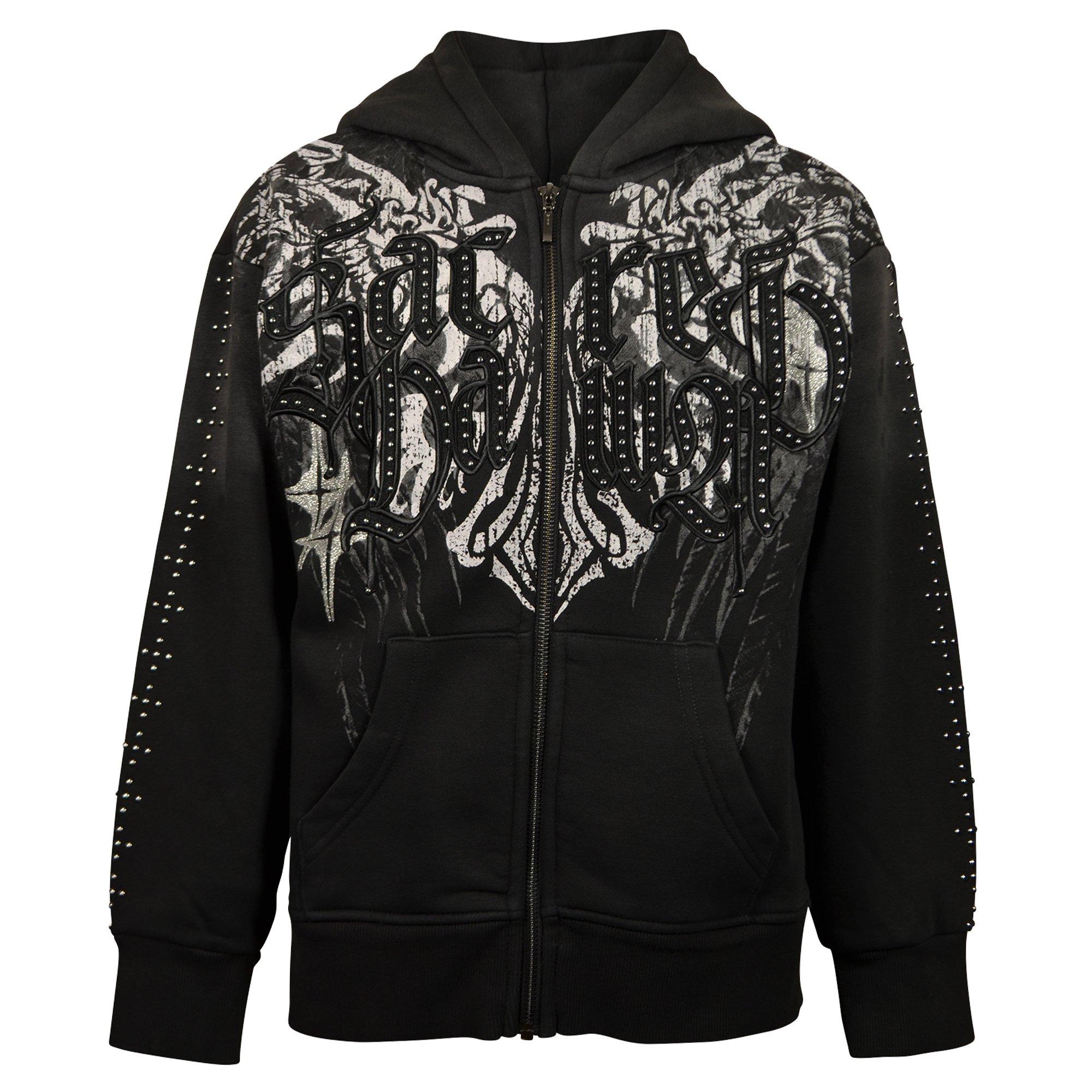 FA26 SR SACRED DAWN FZ HOODIE BLACK - BLACK